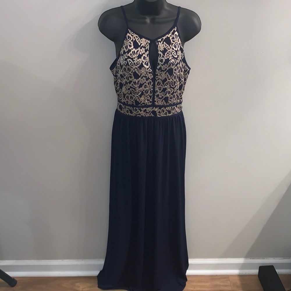 Patterned Formal Maxi Dress